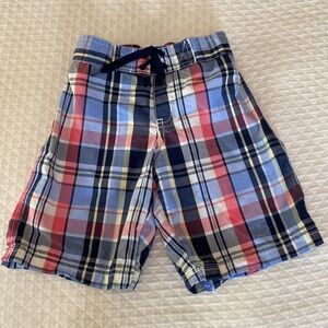 Janie and Jack Plaid Swim Trunks